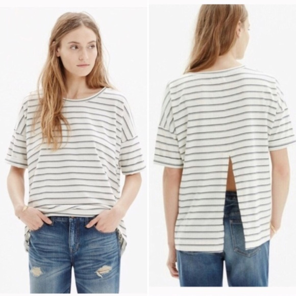 Madewell Tops - Madewell Breeze-Back Tee in Stripe
